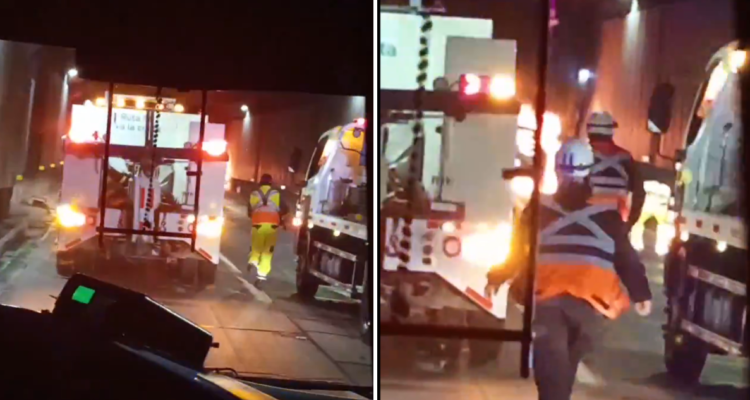 Suspenden tránsito en Túnel Lo Prado por emergencia: reportan gran congestión