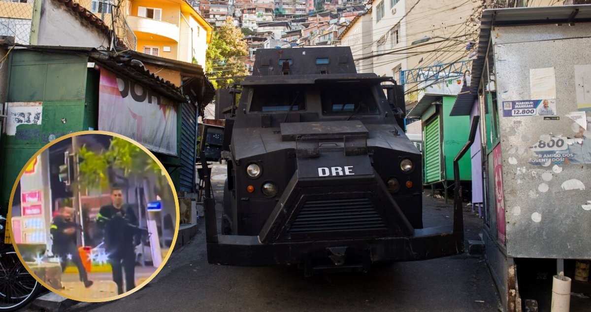 Operativo en favela Santa Marta de Río de Janeiro