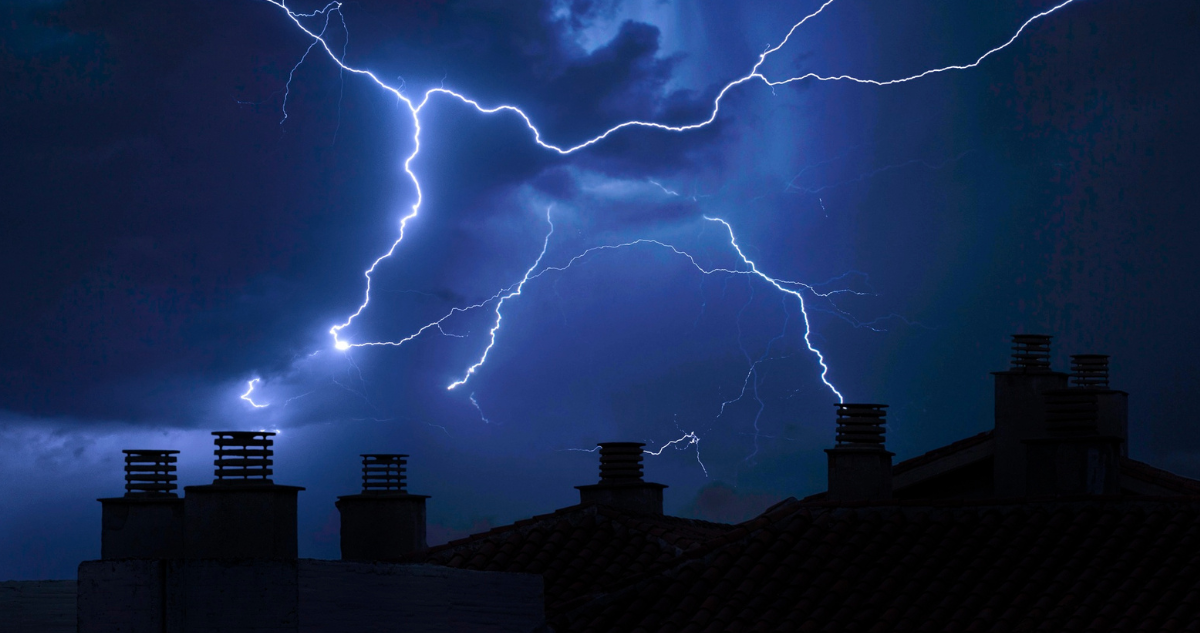 tormentas eléctricas en Biobío, Ñuble y Maule