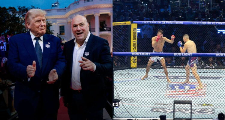 Trump en la UFC de la Casa Blanca.