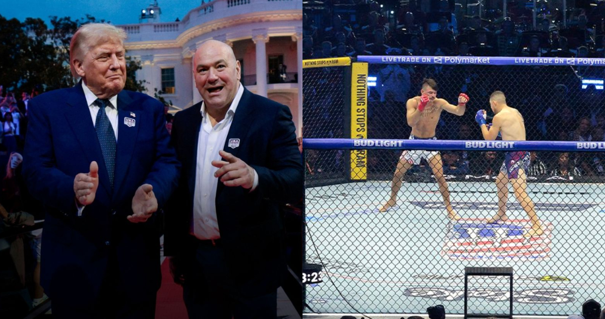 Trump en la UFC de la Casa Blanca.