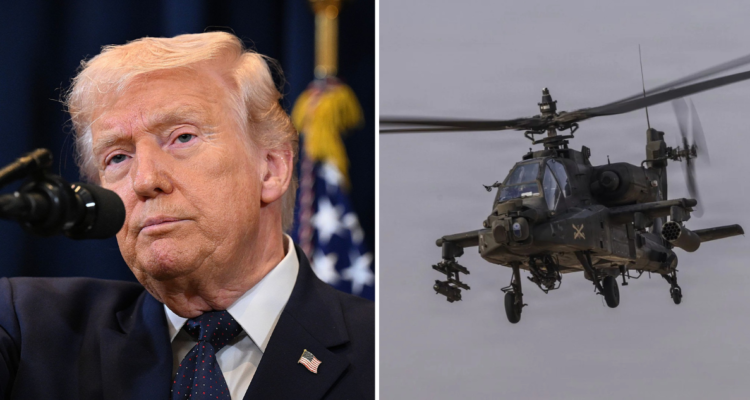 Trump denuncia que helicóptero fue derrivado por Irán