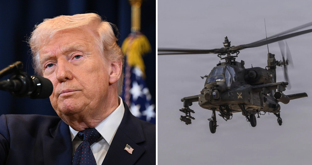Trump denuncia que helicóptero fue derrivado por Irán