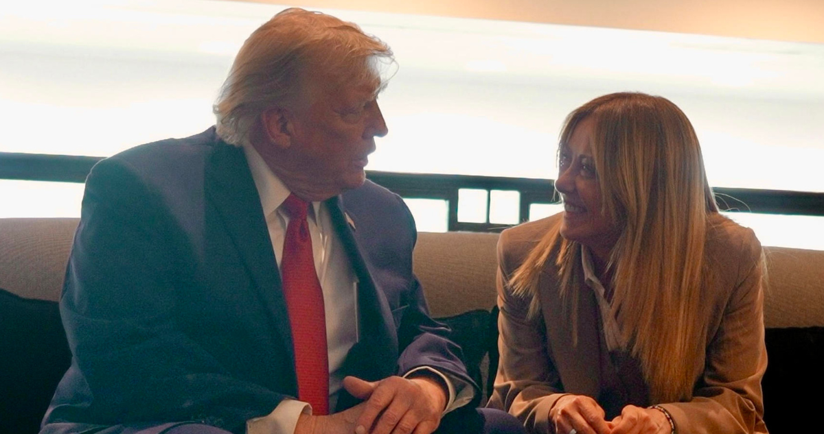 Trump y Meloni en el G7