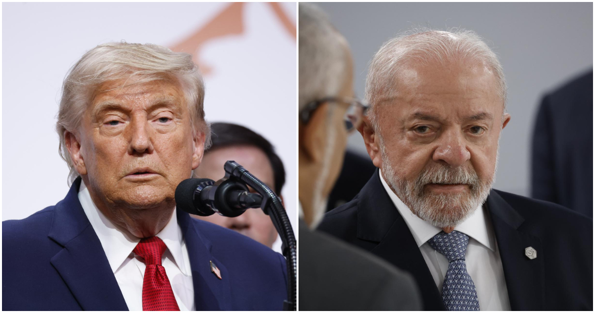 Los presidentes de EEUU y Brasil, Donald Trump y Lula da Silva