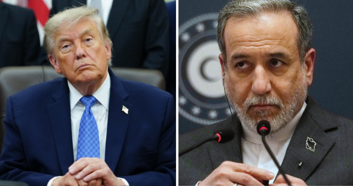 Donald Trumo y Abbas Araghchi