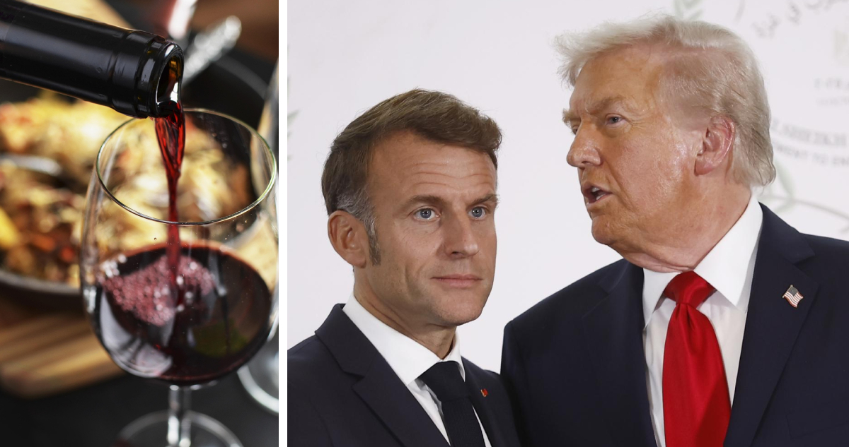 Ultimátum de Trump a Macron: 100% de arancel al vino francés si no elimina un impuesto digital
