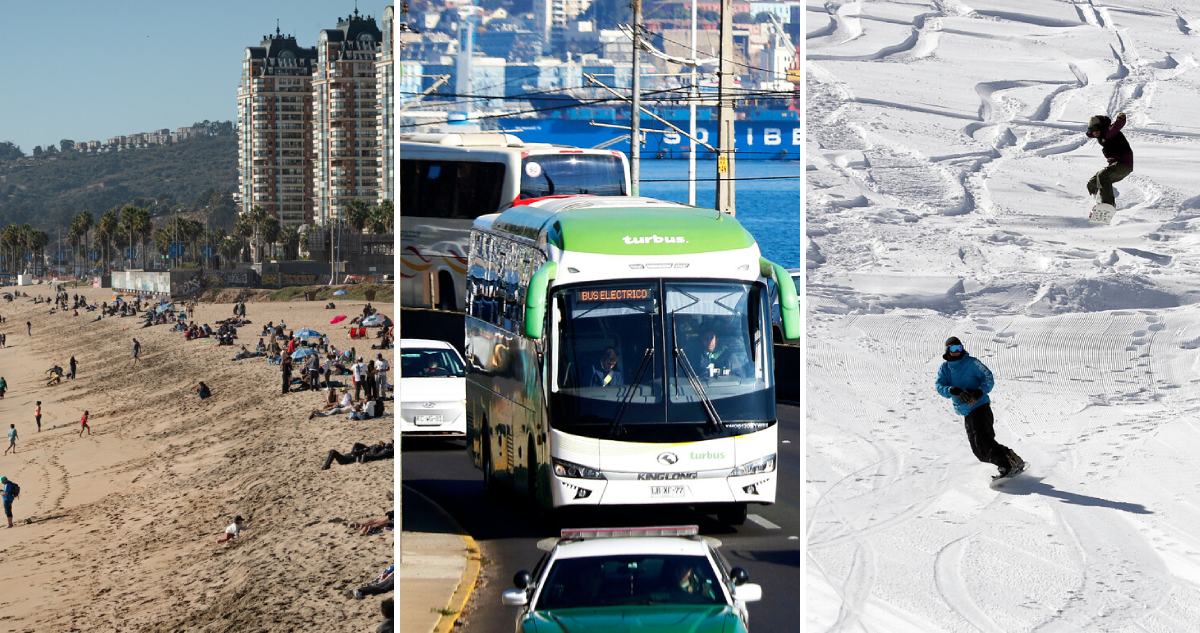 Vacaciones de invierno: Gobierno proyecta casi 2,9 millones de viajes y revela destinos favoritos