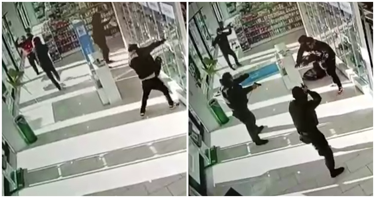 VIDEO | Dos adultos y un adolescente detenidos durante violento asalto a farmacia de Maipú