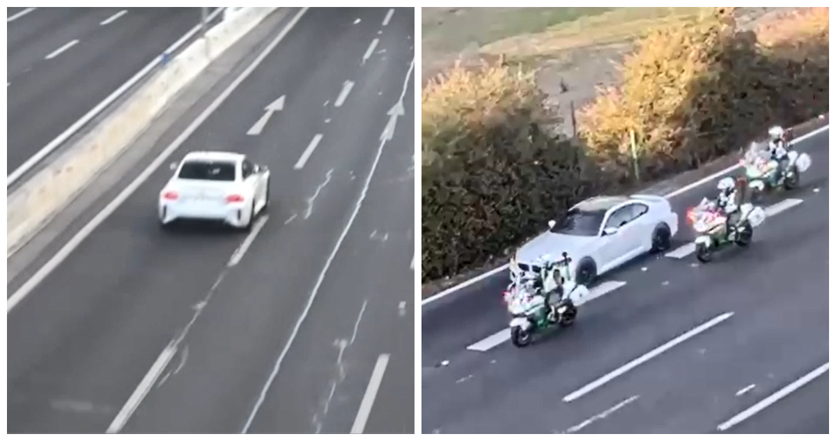 VIDEO | Revelan imágenes de cómo fue detenido el conductor sorprendido a 264 km/h en Costanera Norte