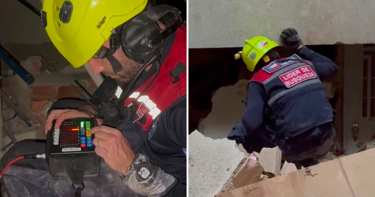 Videos | Así es el trabajo de bomberos chilenos en terremoto de Venezuela