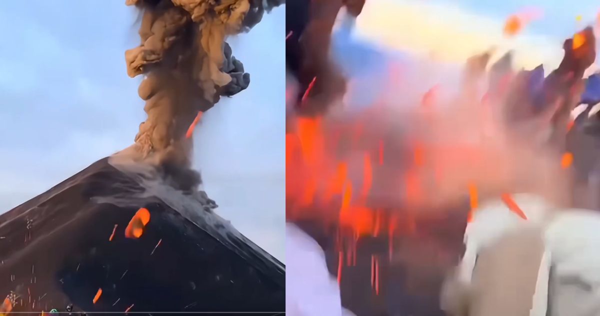 Video | Turistas salvaron de milagro de lluvia fuego tras desafiar al volcán más activo de Guatemala