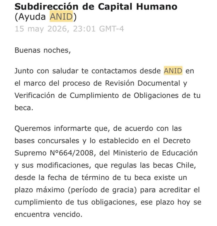 Correo de ANID