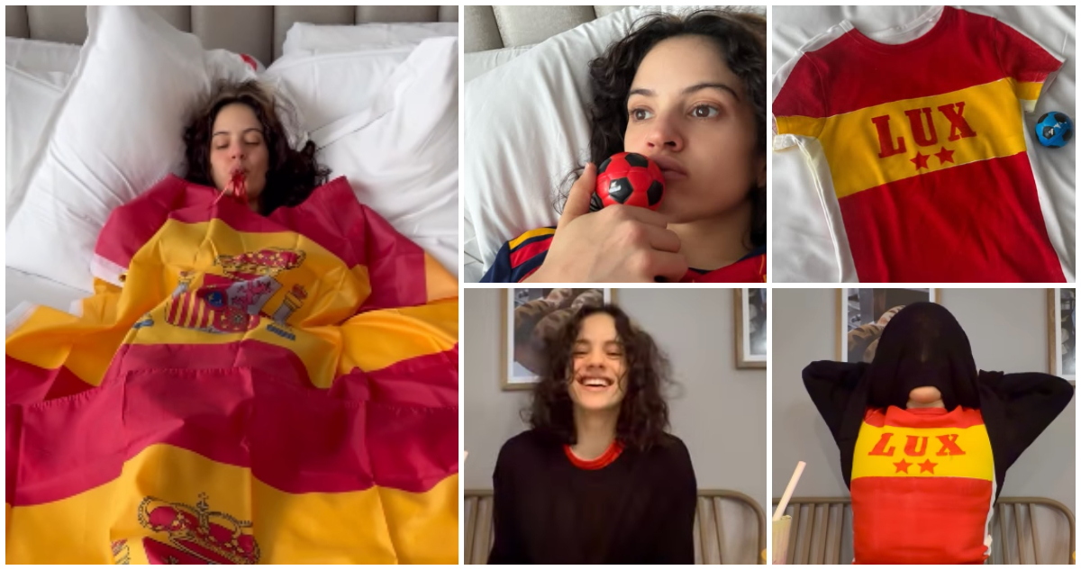 A días de su show en Chile: los festejos de Rosalía por el triunfo de España en el Mundial