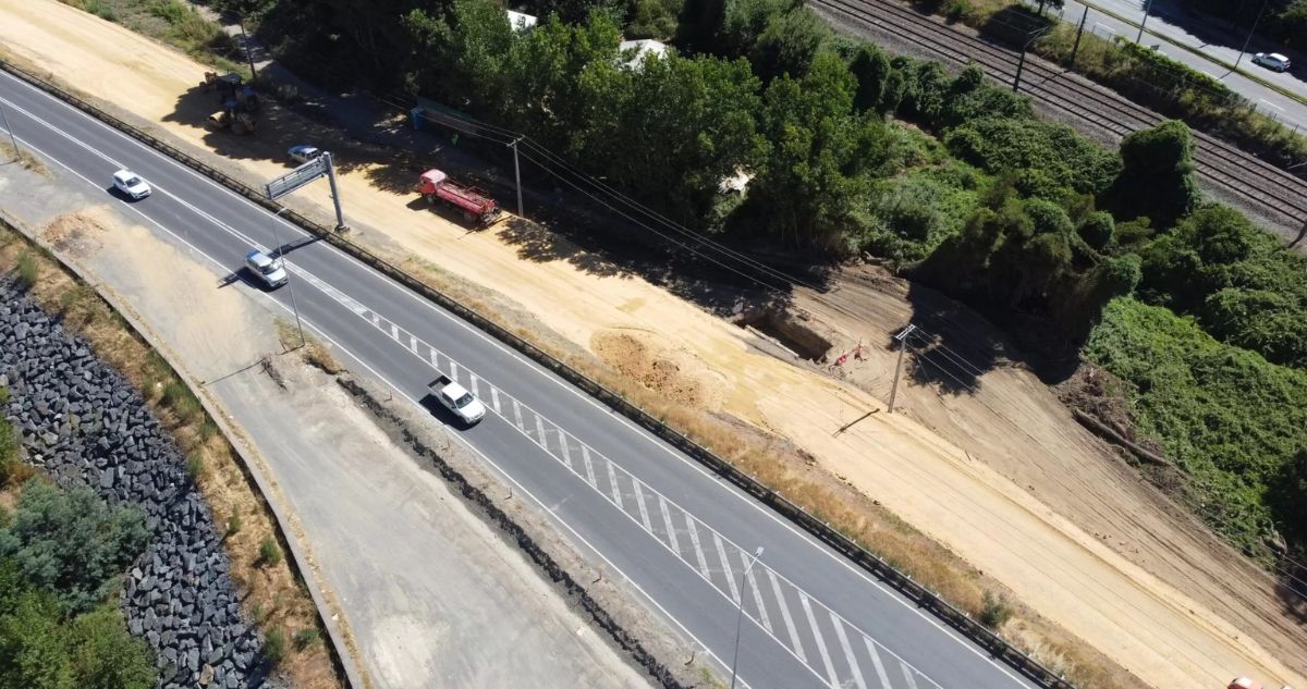 Ampliación de avenida Costanera en Chiguayante: tránsito estará regulado a partir del lunes