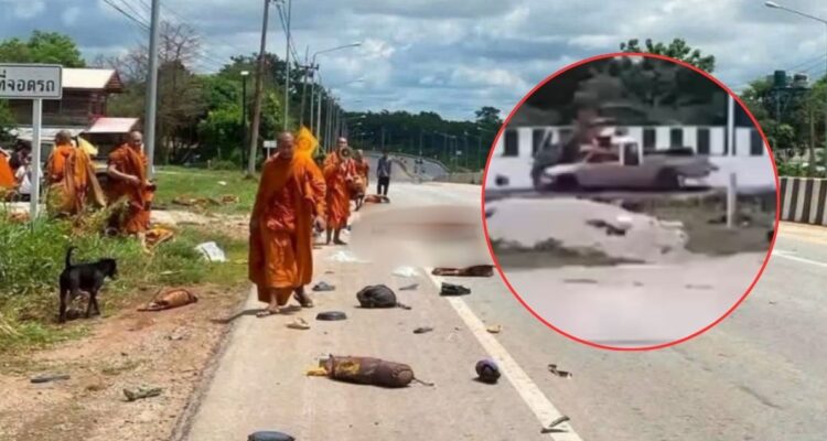 VIDEO: Horror en Tailandia por niño que mató a 9 monjes tras atropellarlos con una camioneta