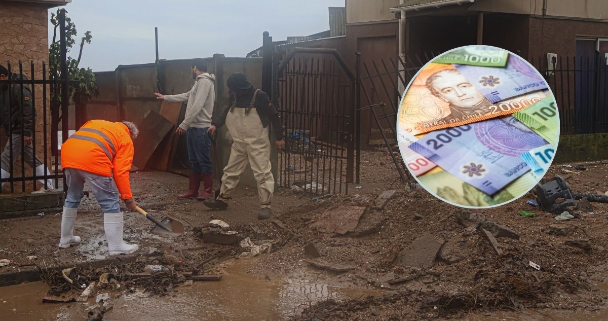 Anuncian bono de hasta $1,5 millones para afectados por el temporal, solo para Penco y alrededores