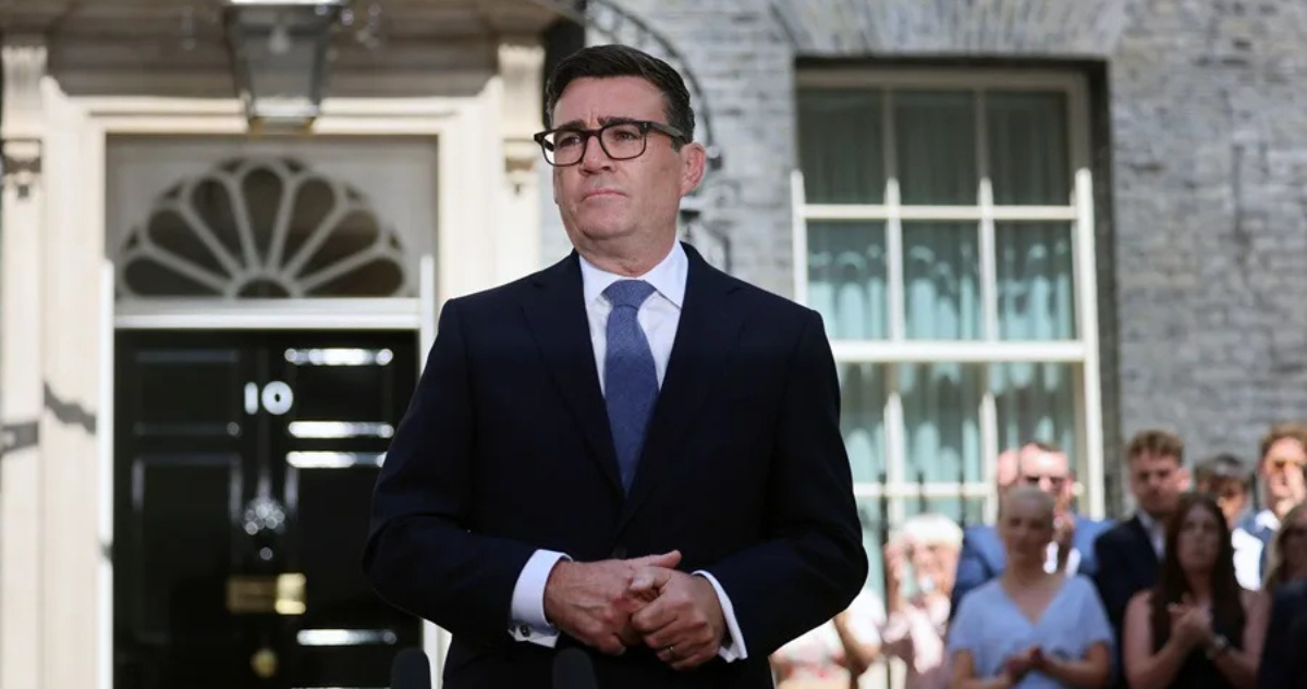 El primer ministro del Reino Unido, Andy Burnham