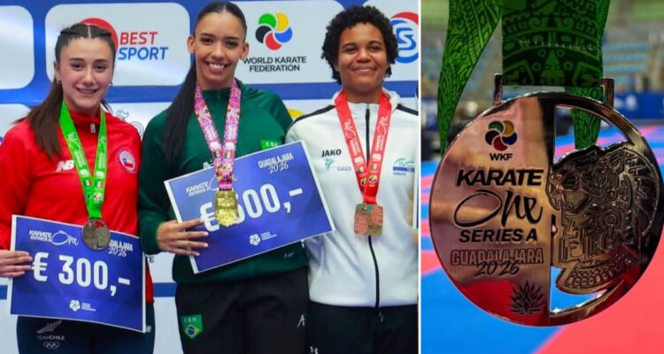 Antonella Navarro entre las grandes en Liga Mundial de karate: se subió al podio en México