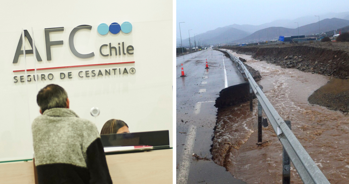 Confirman aumento del Seguro de Cesantía para afiliados en zona de catástrofe por sistema frontal