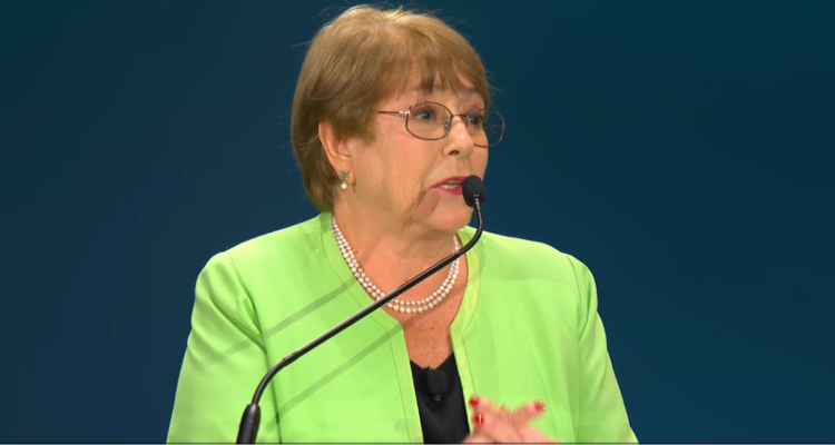 Bachelet en debate por la ONU