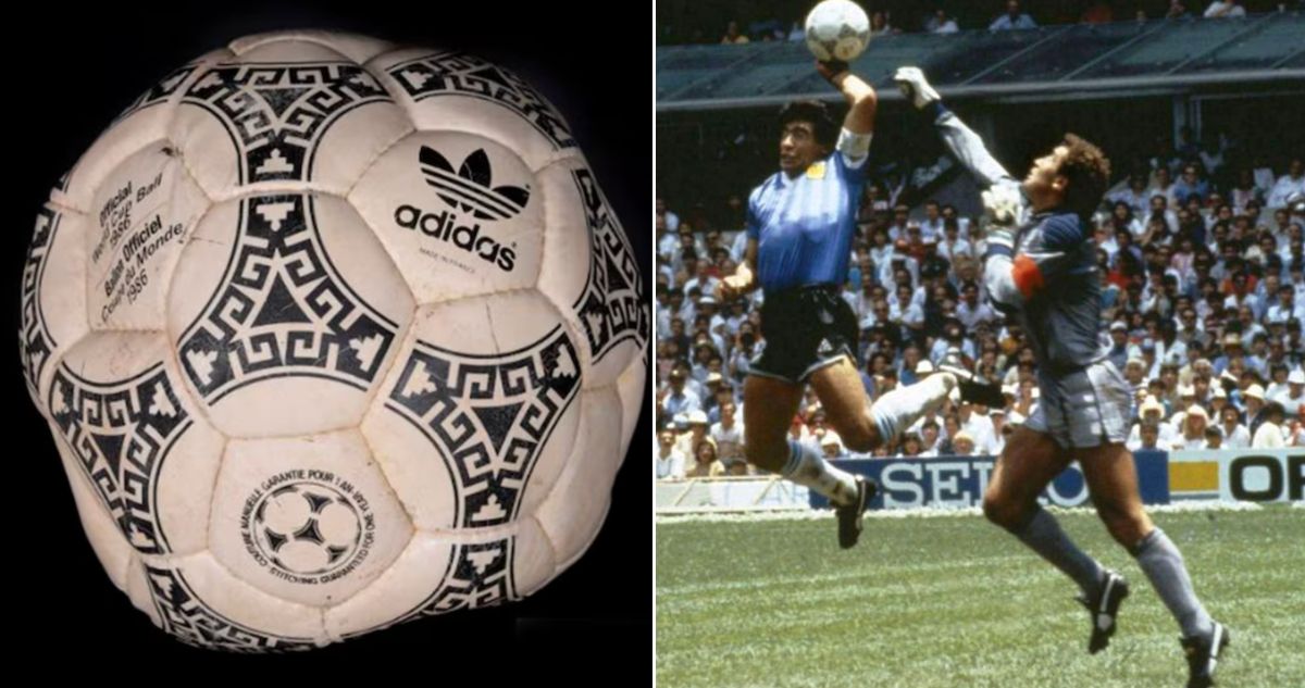 Balón Argentina Inglaterra Maradona