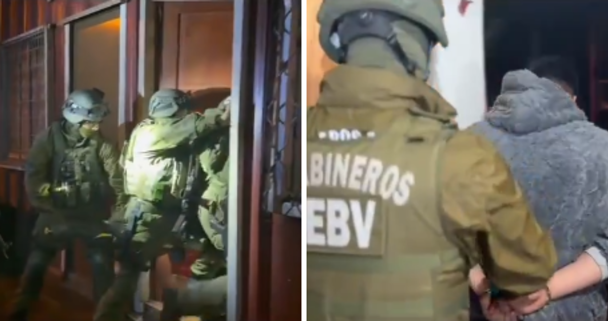 Desbaratan a banda dedicada a intimidar y robar a conductores en Valdivia