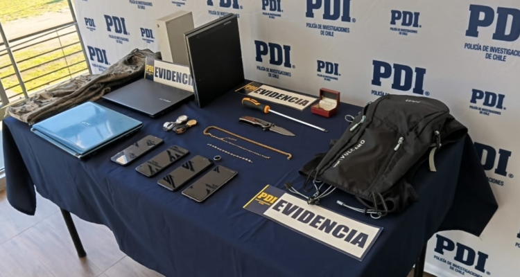 Detienen a 5 integrantes de banda que estaría involucrada en más de 20 robos en viviendas de Valdivia