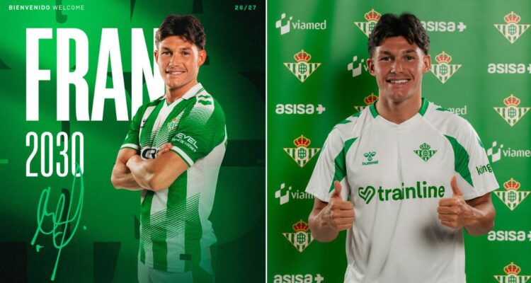 Fran García, nuevo fichaje del Real Betis desde el Real Madrid
