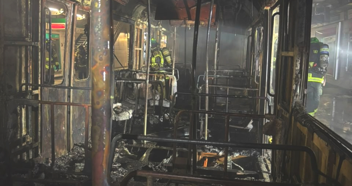 Bomberos reporta un lactante entre once lesionados por incendio en vagón de Metro