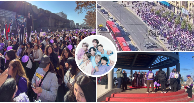 Fans de BTS marchan