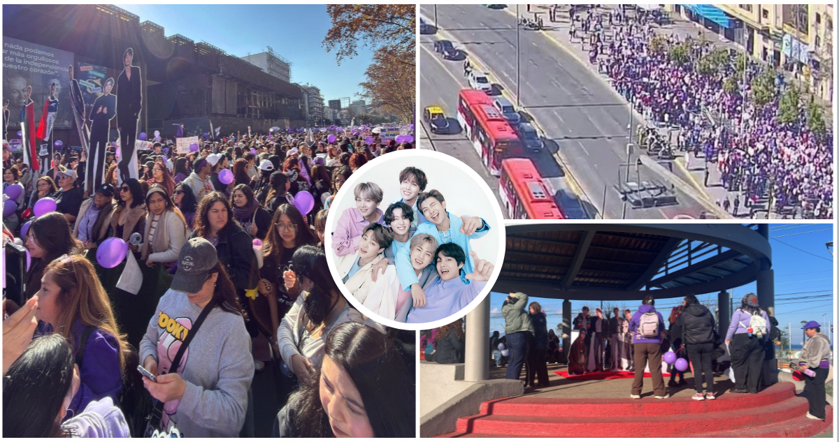Fans de BTS marchan