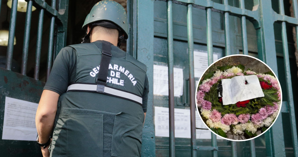 Capturan en el Maule a presunto autor de amenazas a gendarmes con coronas fúnebres