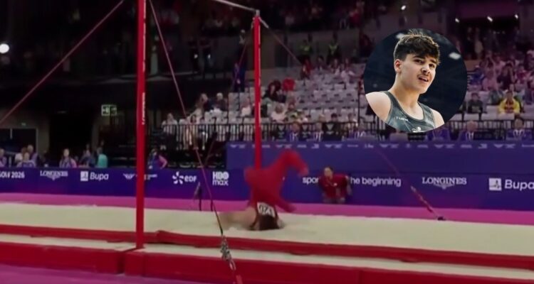 Gimnasta inglés sufrió escalofriante caída de cabeza en Commowealth Games: fue trasladado a hospital