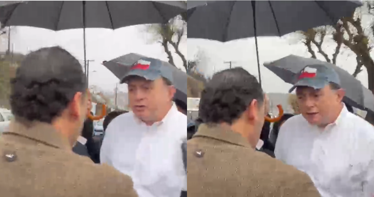 Captan tensa discusión de Poduje y abogado de constructora que lo tildó de matón