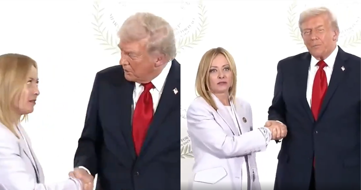 ¿Incómodo? saludo de Trump y Meloni en cumbre de OTAN: presidente de EEUU se burló de ella en víspera
