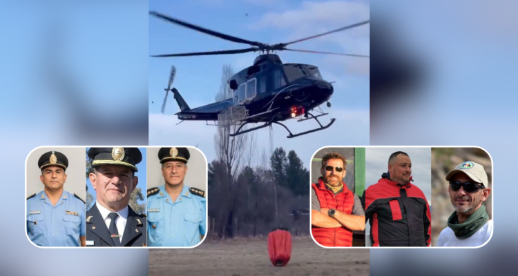 Jefes de Policía y Bomberos: Quiénes eran las 7 víctimas del helicóptero estrellado en Argentina