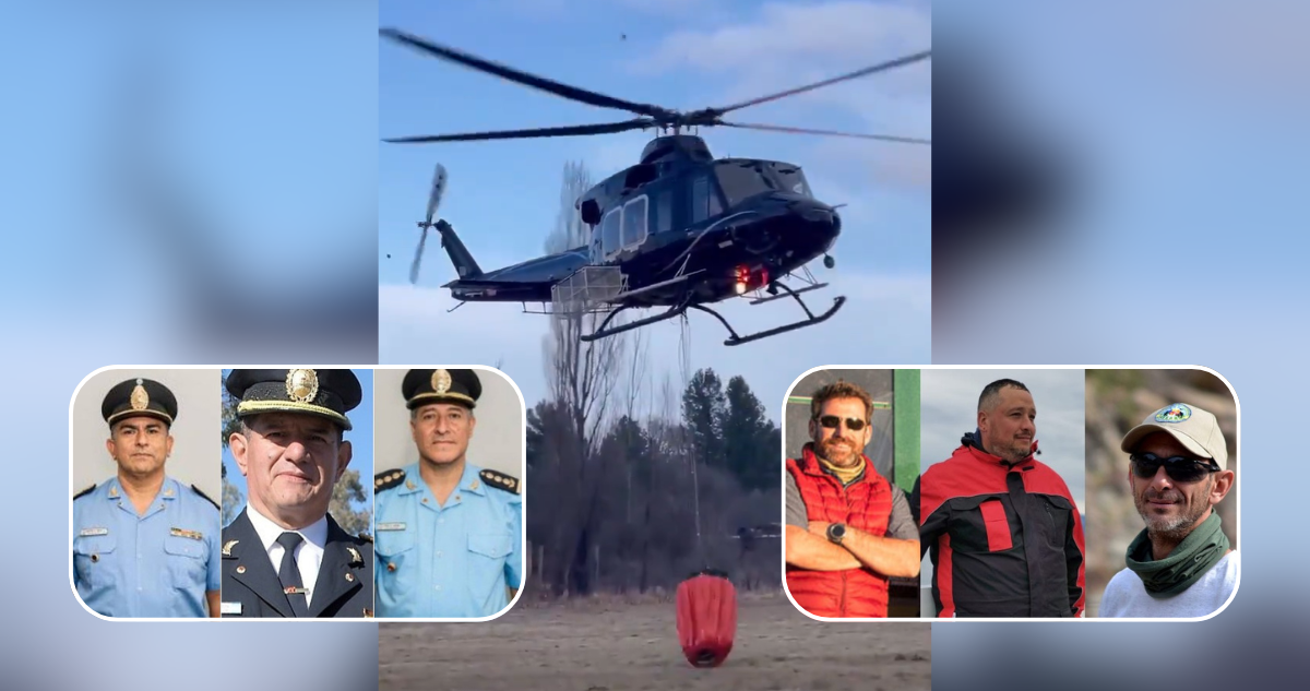 Jefes de Policía y Bomberos: Quiénes eran las 7 víctimas del helicóptero estrellado en Argentina