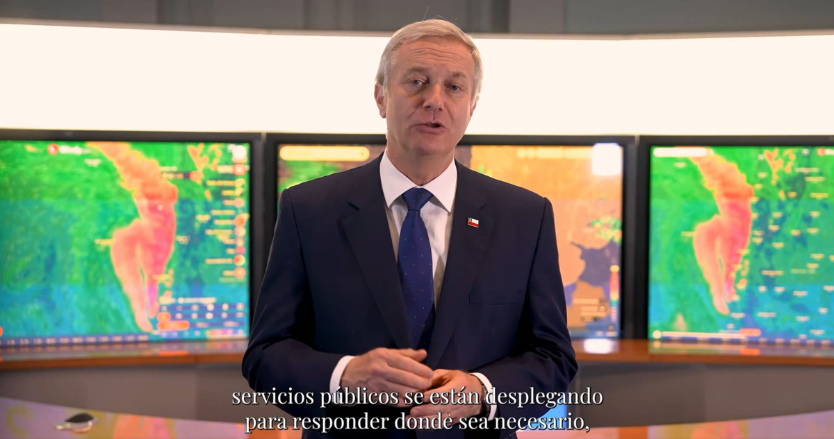 Kast afirma que Gobierno está actuando preventivamente ante sistema frontal de gran intensidad