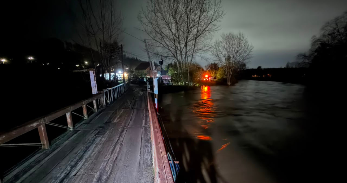 Riesgo de desborde del río Andalién obliga a declarar Alerta Roja para Concepción