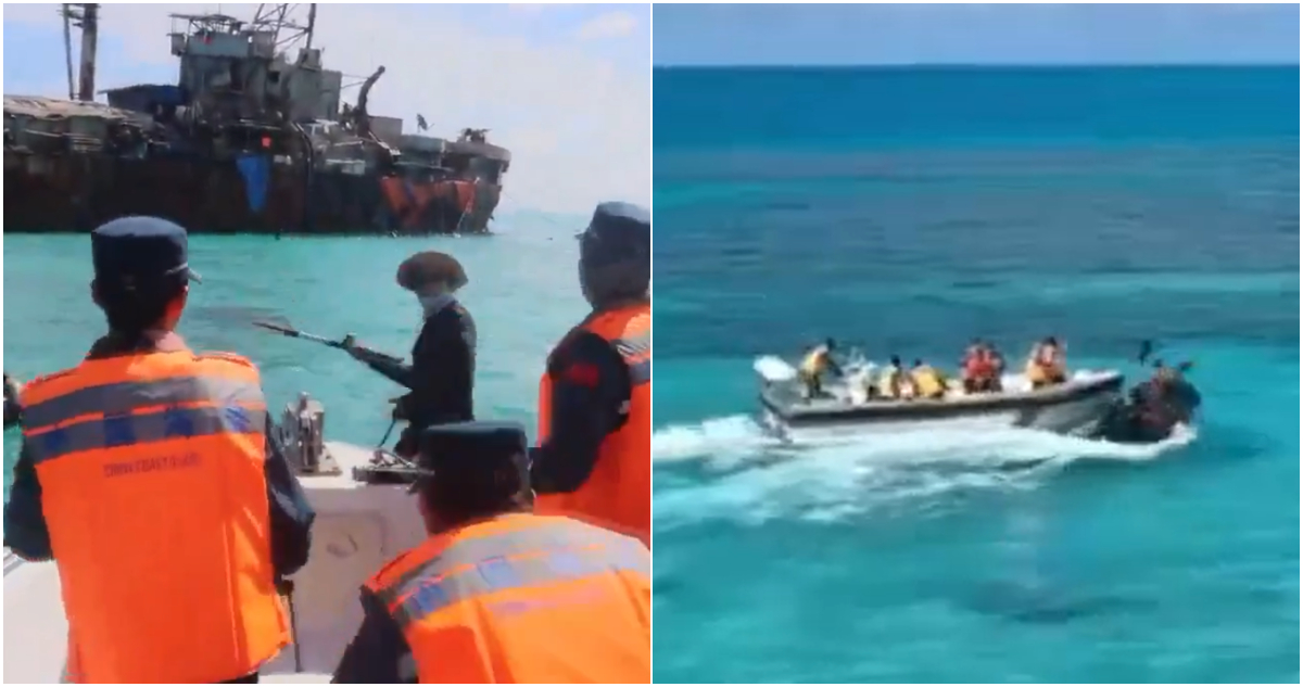 enfrentamiento en el mar