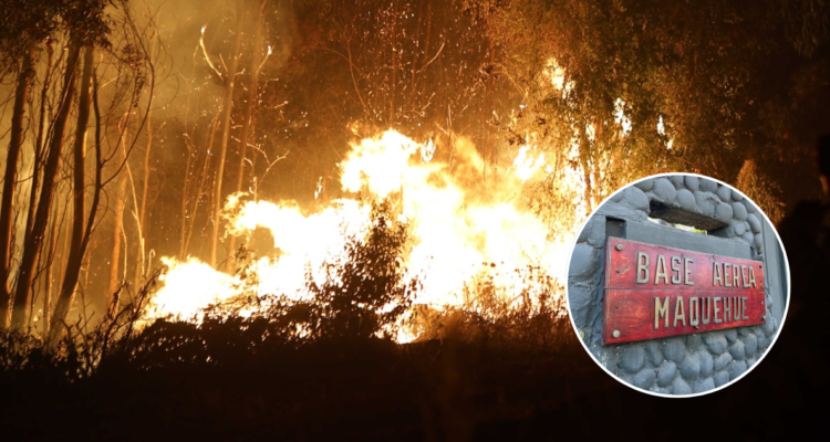 Reportan incendio al interior de Base Aérea Maquehue de la FACh en La Araucanía