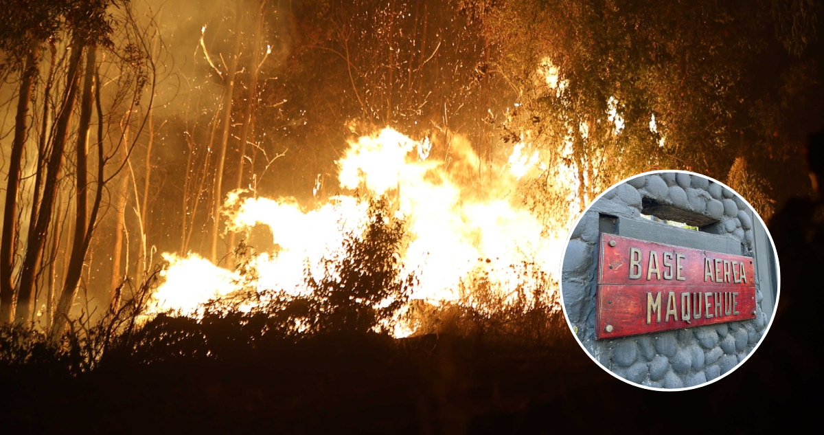 Reportan incendio al interior de Base Aérea Maquehue de la FACh en La Araucanía