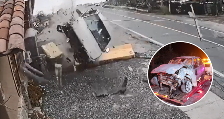 VIDEO | Auto voló por los aires tras choque: denuncian continuos accidentes camino al Cajón del Maipo