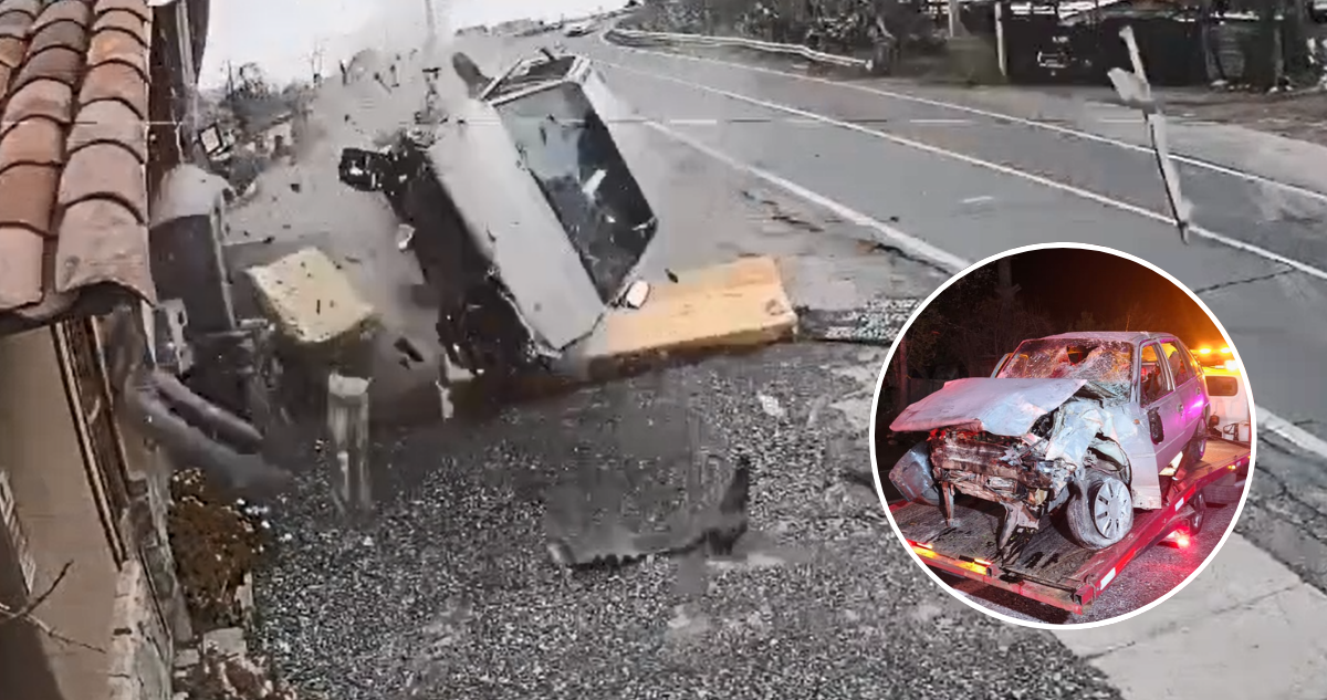 VIDEO | Auto voló por los aires tras choque: denuncian continuos accidentes camino al Cajón del Maipo