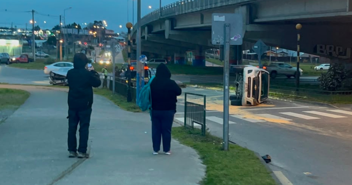 Colisión de vehículos en Puerto Montt