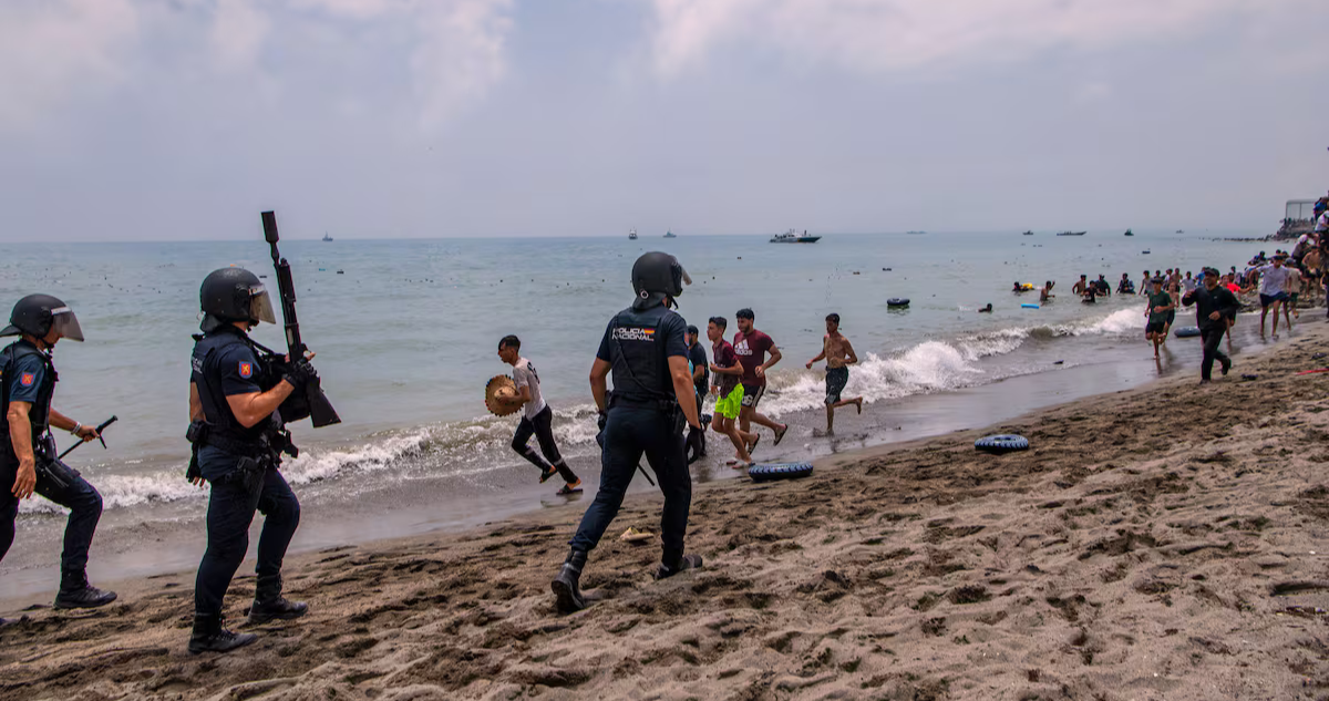 Ingreso de migrantes en Ceuta