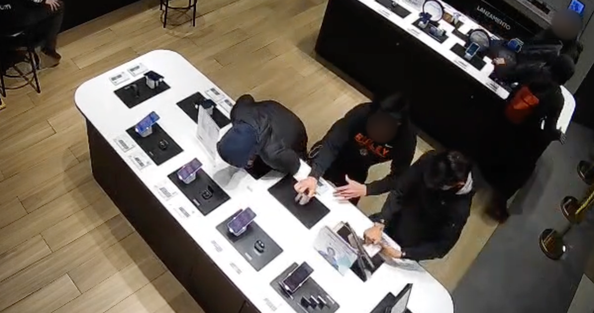 Detienen a 5 delincuentes que arrasaron con mostrador de tienda tecnológica en mall de San Bernardo