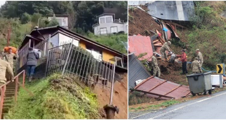 Familias desalojadas por derrumbe en Corral deberán ser reubicadas