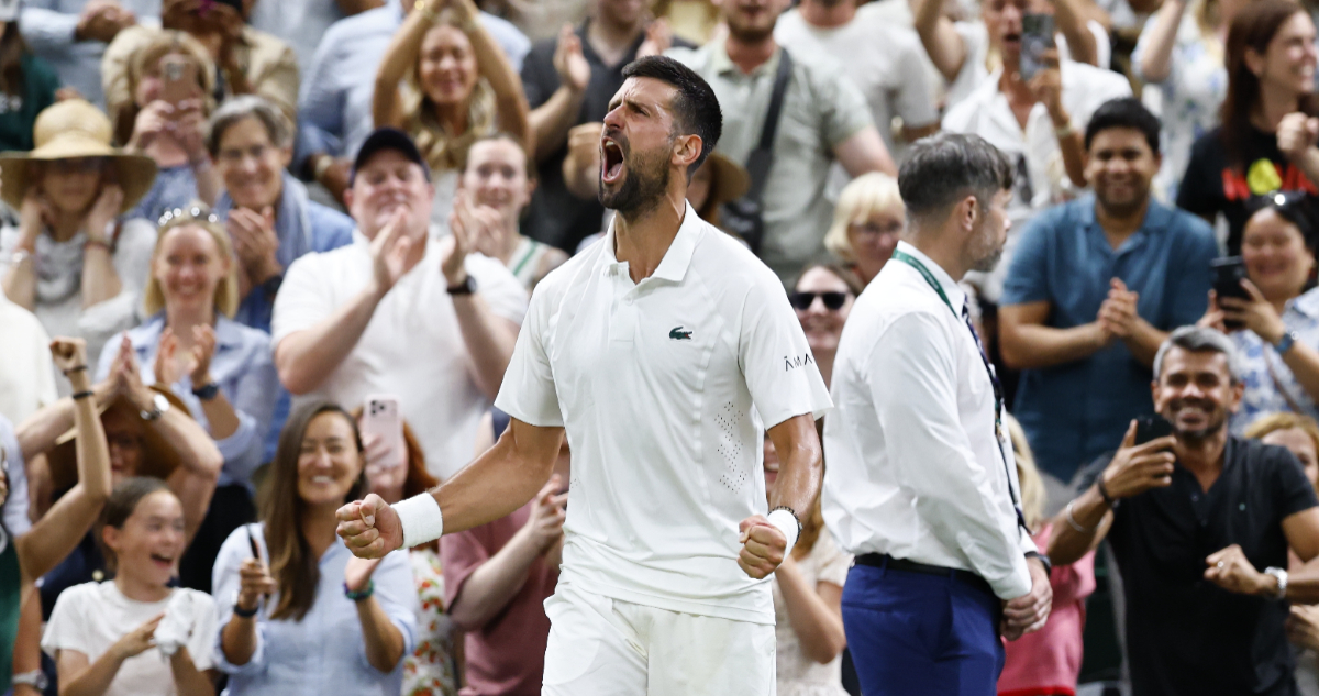 Djokovic vs Auger Aliassime en Wimbledon
